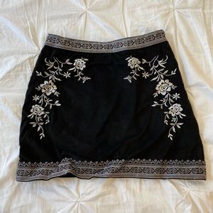 Oriental style mini skirt